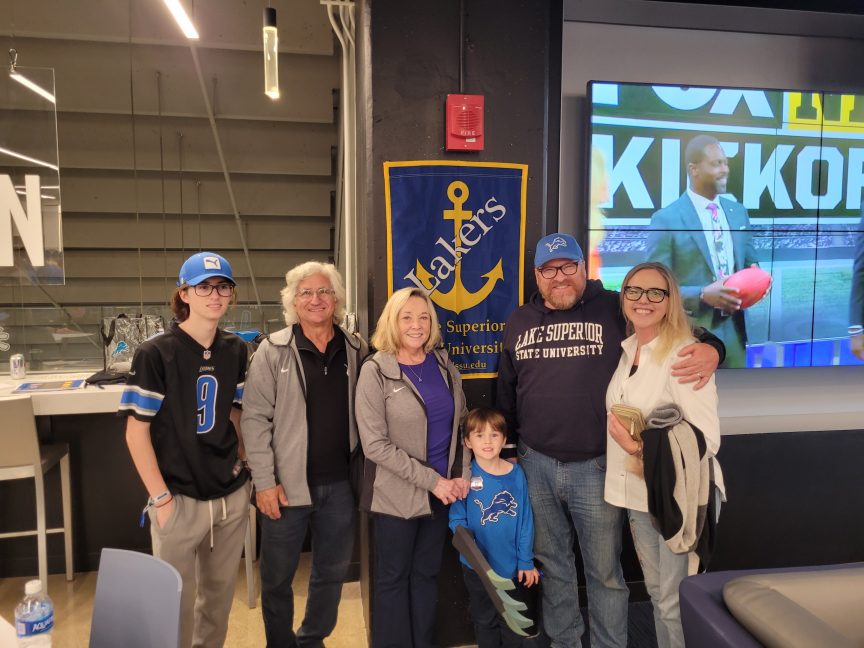 Caruso and Hanley Families at Lions game