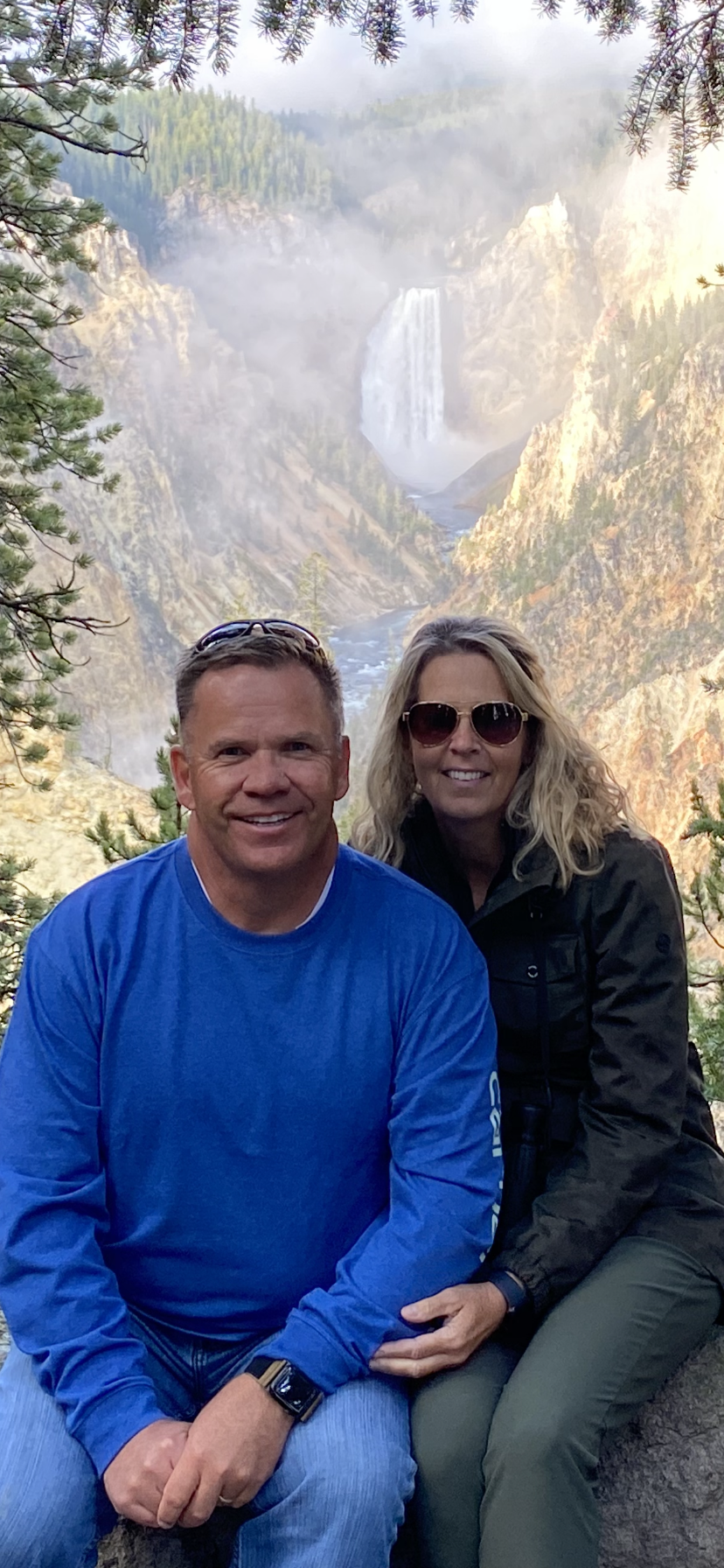 Jon and Kristi Olson at Yellowstone National Park
