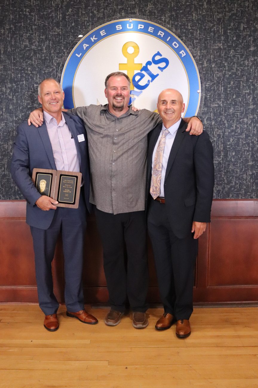 Mark Vermette '88, Kord Cernich '90, and Anthony Palumbo '89