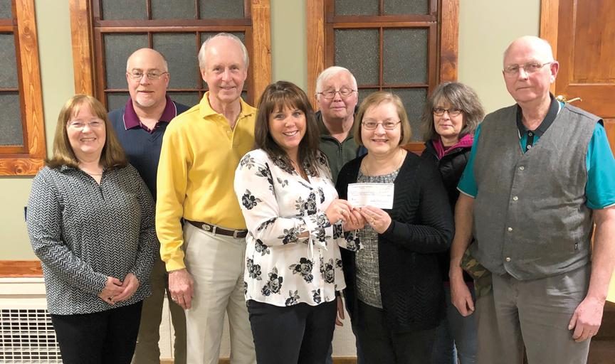 Pictured, from left to right, are: DiAnn Firack, Keith Krahnke, David Firack, Nikki Dowd McKechnie CCCF President, Carl Hanna, Patsy Galer, Kristin Taylor and William McDowell.