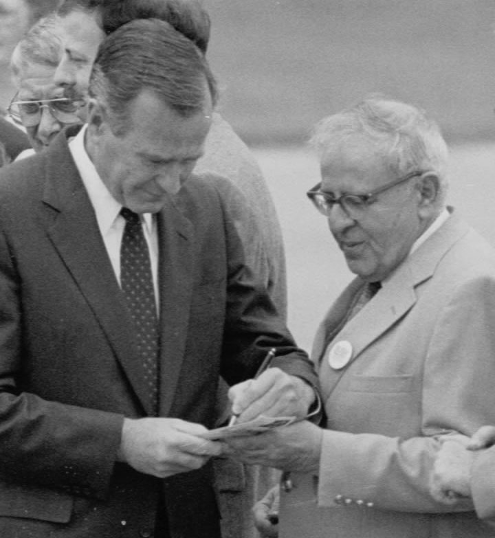 William Castor and George H.W. Bush