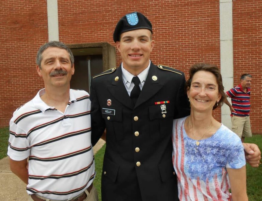 Justin Kelly with Parents