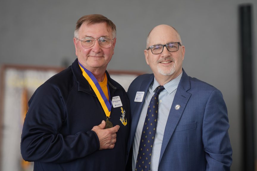 Alex Bozymowski '75 and Dr. David Travis