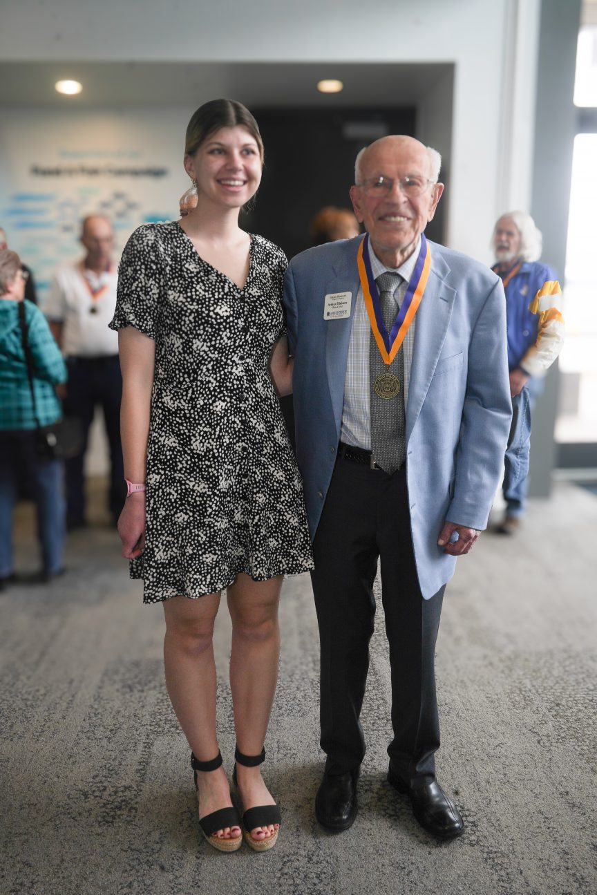 Makenzie Jacobson and Art Disbrow '53