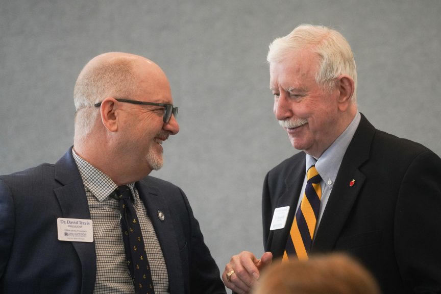 Dr. David Travis and Al Beamish '58